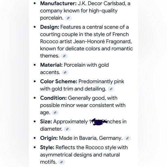 JKW 1930 Western Germany Fine Porcelain Luxurious Pink Gold Dinnerware Plate - Picture 10 of 12